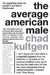 The Average American Male by Chad Kultgen