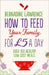 How to Feed Your Family for £5 a Day by Bernadine Lawrence