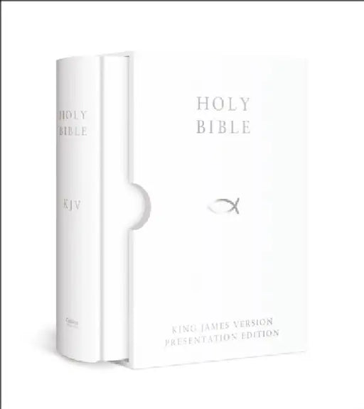 HOLY BIBLE: King James Version (KJV) White Presentation Edition by Collins UK