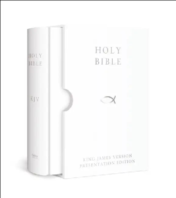 HOLY BIBLE: King James Version (KJV) White Presentation Edition by Collins UK