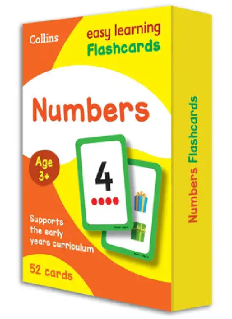 Numbers Flashcards: 52 Cards by Collins UK