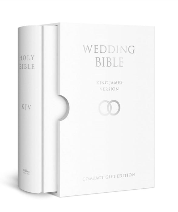 HOLY BIBLE: King James Version (KJV) White Compact Wedding Edition by Collins UK