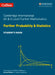 Cambridge International as & a Level Further Mathematics Further Probability and Statistics Student's Book by Yimeng Gu