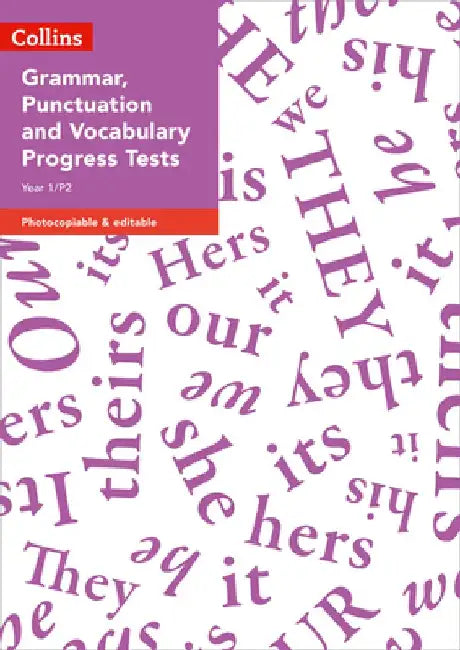 Year 1/P2 Grammar, Punctuation and Vocabulary Progress Tests by Sarah Snashall