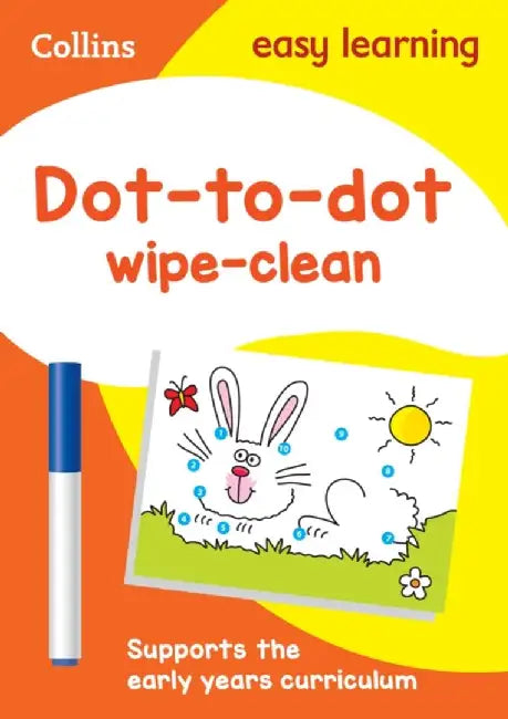 Collins Easy Learning Preschool - Dot-To-Dot Age 3-5 Wipe Clean Activity Book by Collins Easy Learning