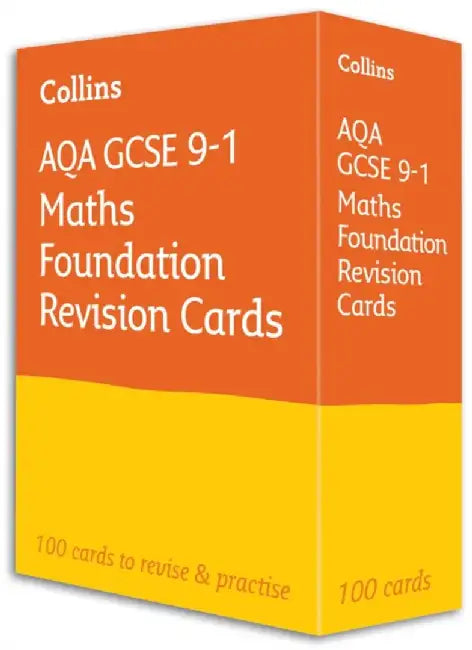 Collins GCSE 9-1 Revision - New Aqa GCSE 9-1 Maths Foundation Revision Flashcards by Collins Gcse