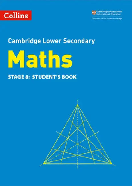 Collins Cambridge Lower Secondary Maths: Stage 8: Student's Book by Belle Cottingham