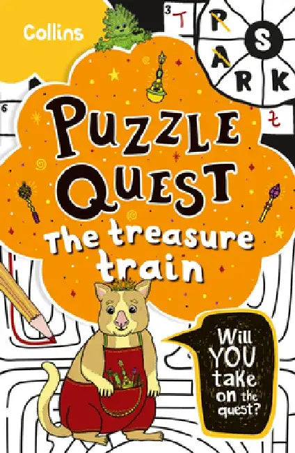 Treasure Train: Solve More Than 100 Puzzles in This Adventure Story for Kids Aged 7+ by Kia Marie Hunt