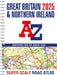 Great Britain A-Z Super Scale Road Atlas 2025 (A3 Spiral) by A-Z Maps