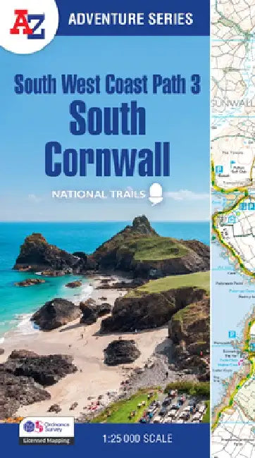 South West Coast Path 3 – South Cornwall by A-Z Maps