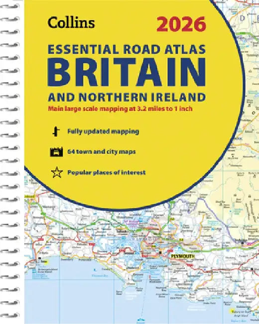 2026 Collins Essential Road Atlas Britain and Northern Ireland by Collins Maps