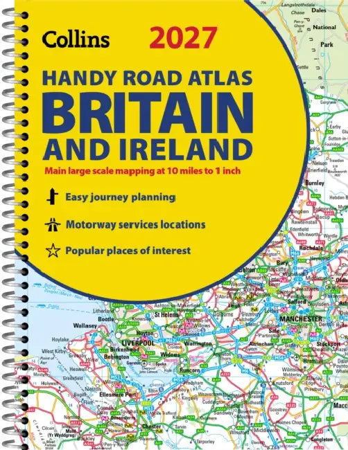 2027 Collins Handy Road Atlas Britain and Ireland: A5 Spiral by Collins Maps