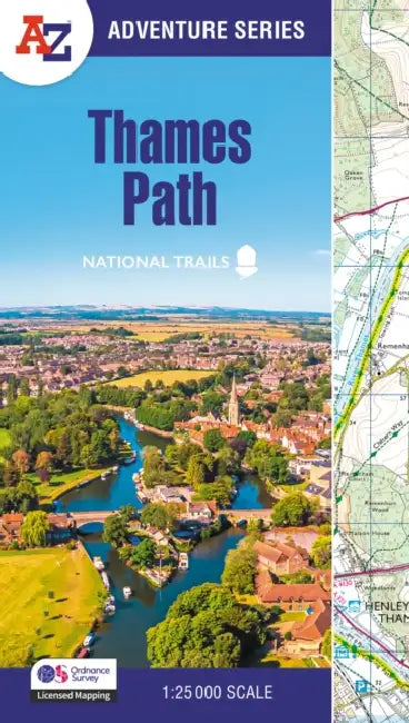 Thames Path: With Ordnance Survey Mapping [Fourth Edition] by A-Z Maps
