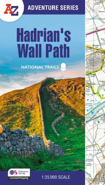 Hadrian's Wall Path: With Ordnance Survey Mapping [Fourth Edition] by A-Z Maps