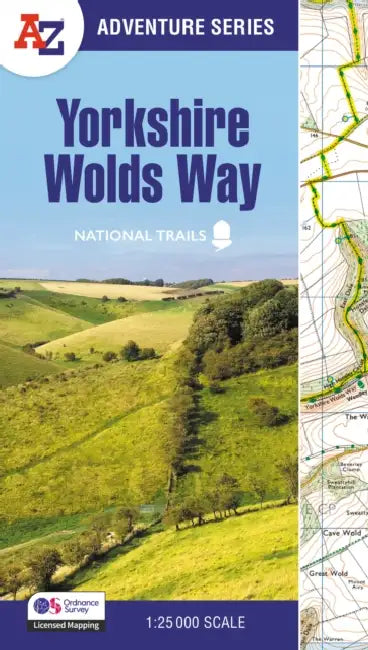 Yorkshire Worlds Way: With Ordnance Survey Mapping [Second Edition] by A-Z Maps