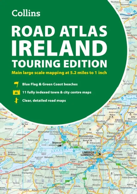 Road Atlas Ireland: Touring Edition A4 Paperback by Collins Maps