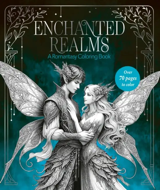 Enchanted Realms: A Romantasy Coloring Book by Farshore
