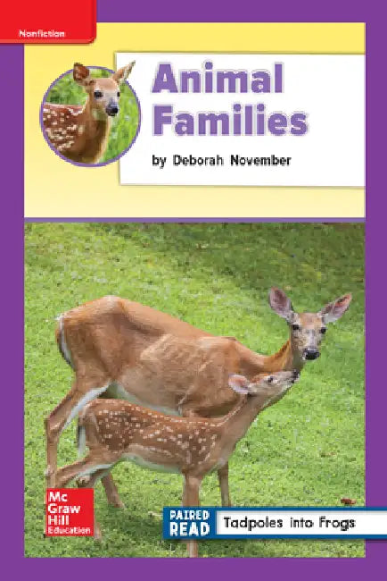 Reading Wonders Leveled Reader Animal Families: Ell Unit 2 Week 4 Grade 2 by McGraw Hill