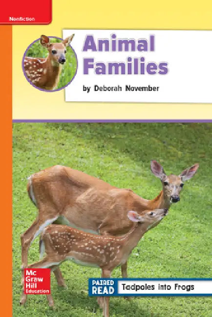 Reading Wonders Leveled Reader Animal Families: Approaching Unit 2 Week 4 Grade 2 by McGraw Hill