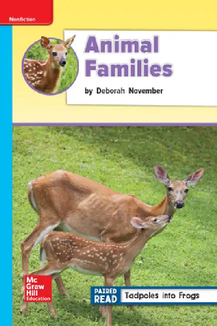 Reading Wonders Leveled Reader Animal Families: On-Level Unit 2 Week 4 Grade 2 by McGraw Hill