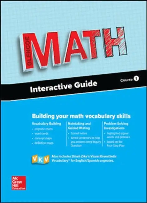 Glencoe Math, Course 1, Interactive Guide for English Learners, Student Edition by McGraw Hill