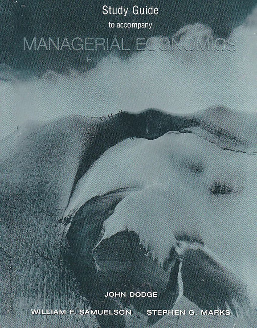 Managerial Economics  by William F. Samuelson