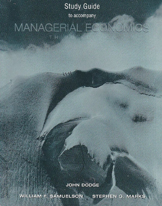 Managerial Economics  by William F. Samuelson