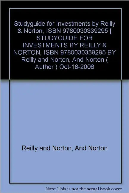 Investments by Frank K. Reilly, Edgar A. Norton