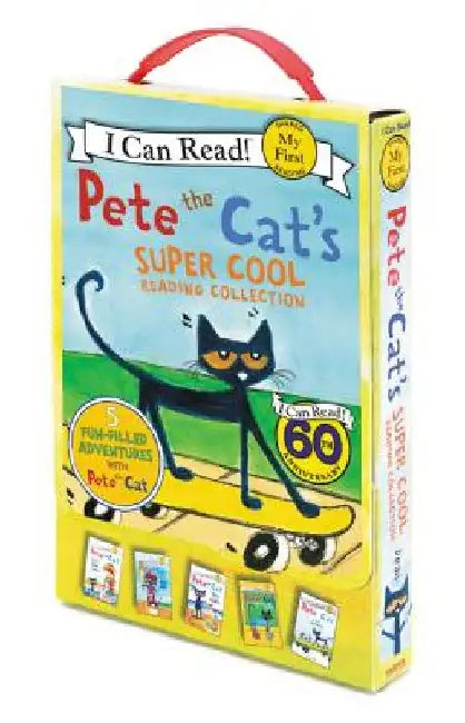 Pete the Cat's Super Cool Reading Collection: Too Cool for School/Play Ball!/Pete at the Beach/Pete's Big Lunch/A Pet for Pete by James Dean