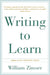 Writing to Learn Rc by William Zinsser