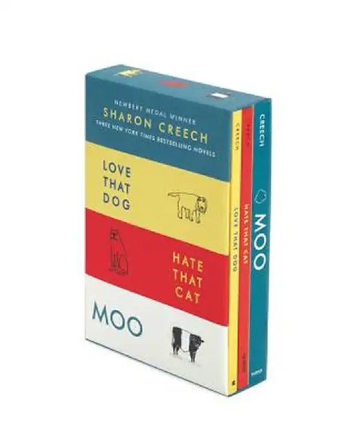 Sharon Creech Paperback Box Set: Love That Dog, Hate That Cat, Moo by Sharon Creech