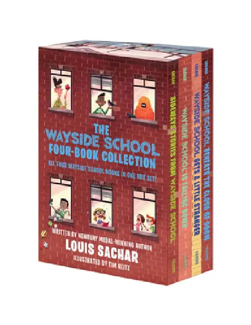 The Wayside School 4-Book Box Set: Sideways Stories from Wayside School, Wayside School Is Falling Down, Wayside School Gets a Little Stranger, Waysid by Louis Sachar