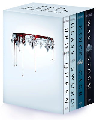 Red Queen 4-Book Paperback Box Set: Red Queen, Glass Sword, King's Cage, War Strom by Victoria Aveyard