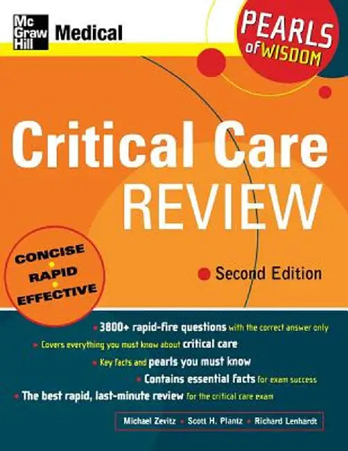 Critical Care Review: Pearls of Wisdom, Second Edition by Zevitz, Michael