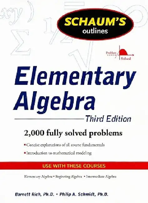Schaum's Outline of Elementary Algebra, 3ed by Barnett Rich