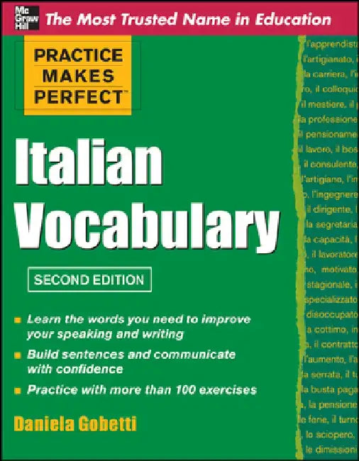 Practice Makes Perfect Italian Vocabulary by Daniela Gobetti