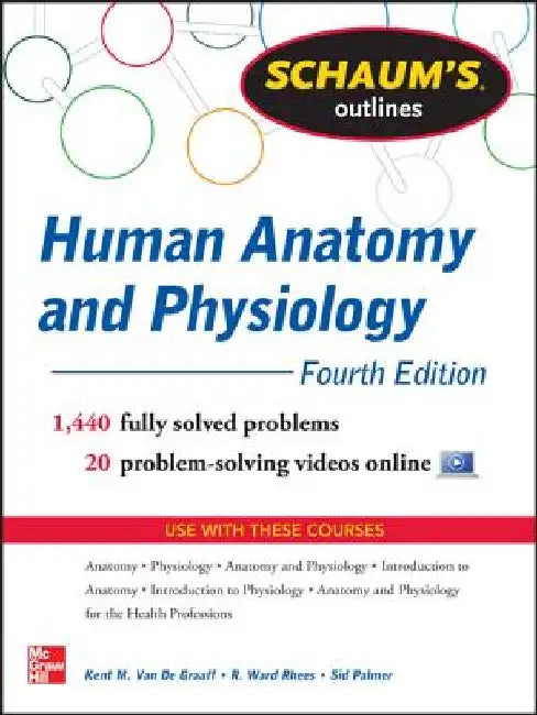 Schaum's Outline of Human Anatomy and Physiology: 1,440 Solved Problems + 20 Videos by Kent Van De Graaff