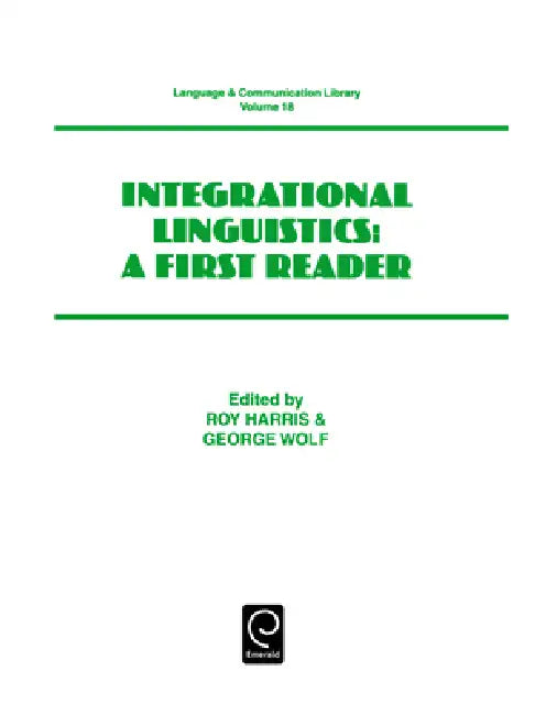 Integrational Linguistics by Maria Manoliu-Manea