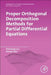 Proper Orthogonal Decomposition Methods for Partial Differential Equations by Zhendong Luo