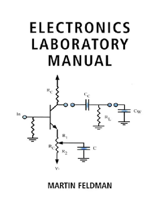Lab Manual for Electronics by Allan Hambley