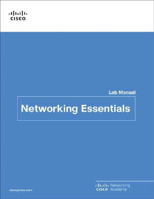 Networking Essentials Lab Manual by Cisco Networking Academy