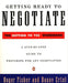 Getting Ready to Negotiate by Roger Fisher