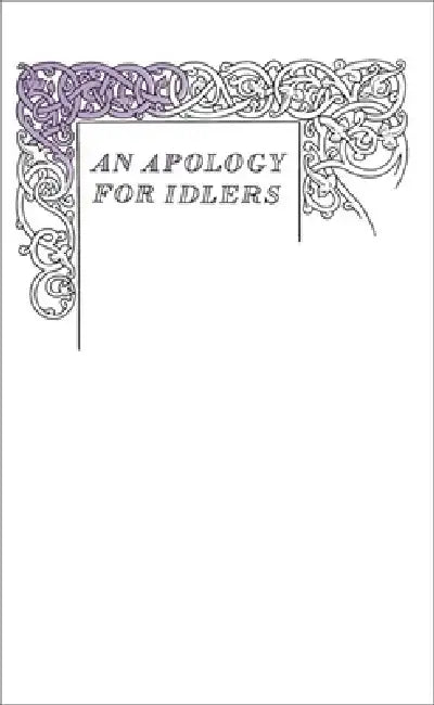 An Apology for Idlers by Robert Louis Stevenson
