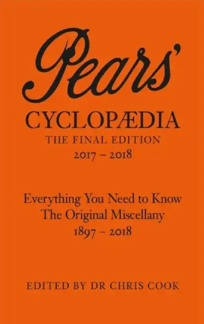 Pears' Cyclopaedia 2017-2018 by Chris Cook