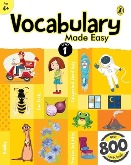 Vocabulary Made Easy Level 1: Fun, Interactive English Vocab Builder, Activity & Practice Book with Pictures for Kids 4+, Collection of 800+ Everyday by Sonia Mehta