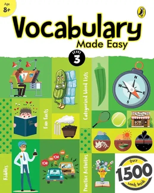Vocabulary Made Easy Level 3: Fun, Interactive English Vocab Builder, Activity & Practice Book with Pictures for Kids 8+, Collection of 1500+ Everyday by Sonia Mehta