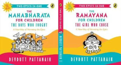 The Girl Who Chose & the Boys Who Fought: Two-Epics-In-One, A New Way of Narrating the Ramayana and Mahabharata to Children: Flip Book by Devdutt Pattanaik