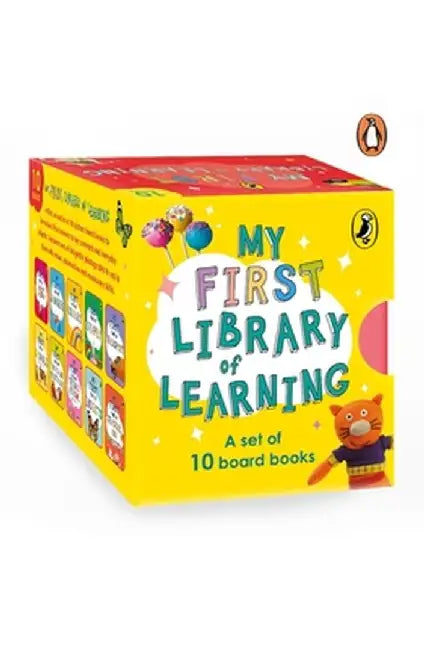 My First Library of Learning: Box Set, Complete Collection of 10 Early Learning Board Books for Super Kids, 0 to 3 Abc, Colours, Opposites, Numbers, A by Penguin India