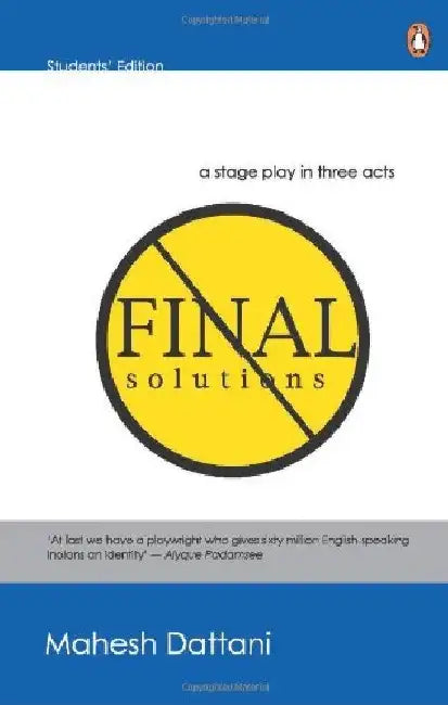 Final Solution by Mahesh Dattani