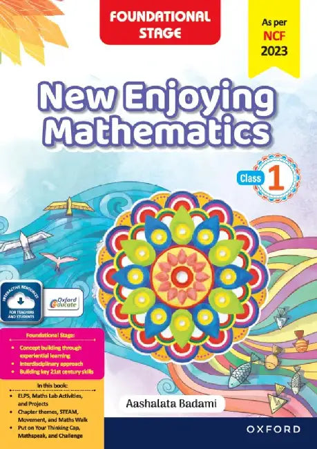 New Enjoying Mathematics 2024 Ed. Book 1 by Aashalata Badami